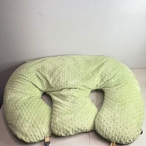 Light Green Twin Pillow, Nursing Pillow Baby Support Cuddle U Shape